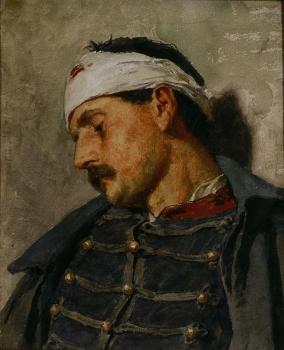 Albert Anker : Wounded soldier